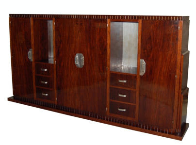 Christian Krass - Meuble Art Déco en palissandre de Rio