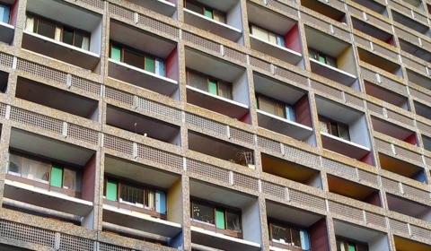 Architecture type le corbusier années 50